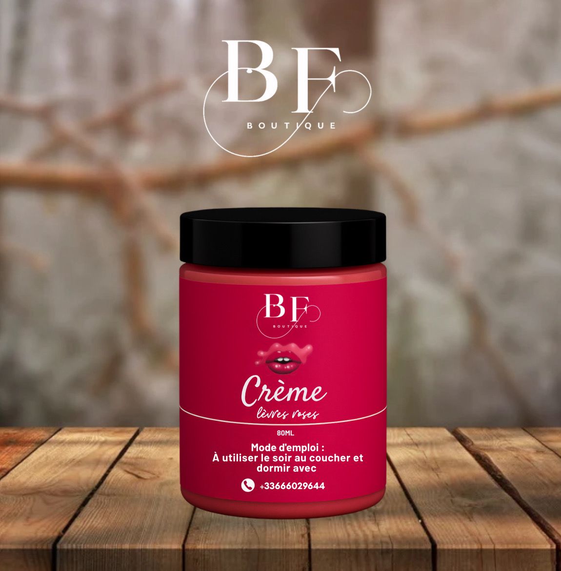 Crème lèvres roses